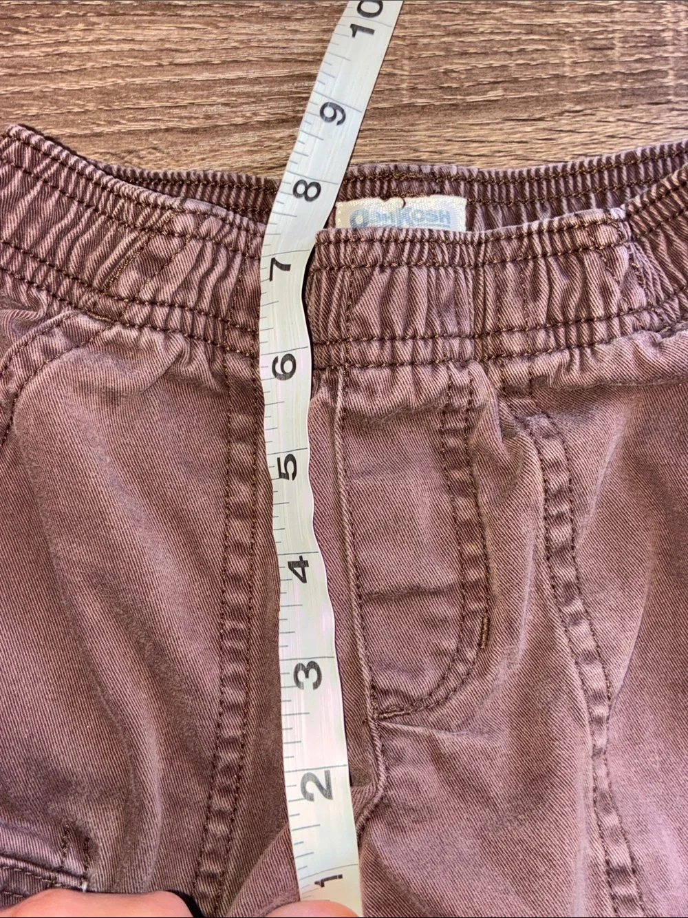 Vintage OshKosh Bgosh Brown Cargo Pull-On Kids Pants 3T